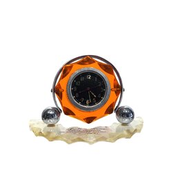 Vintage Soviet Chelyabinsk Clock Factory "Tank" Clock (Round)