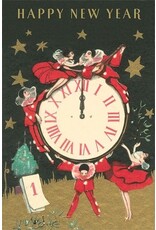 Happy New Year Clock Magnet