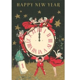 Happy New Year Clock Magnet