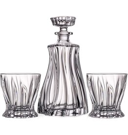 3-Piece Bohemian Crystal Whiskey Set