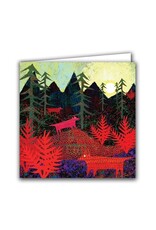 Fox in the Pines Blank Notecard