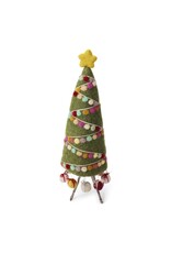 Felted Wool Christmas Tree with Garland (Large)