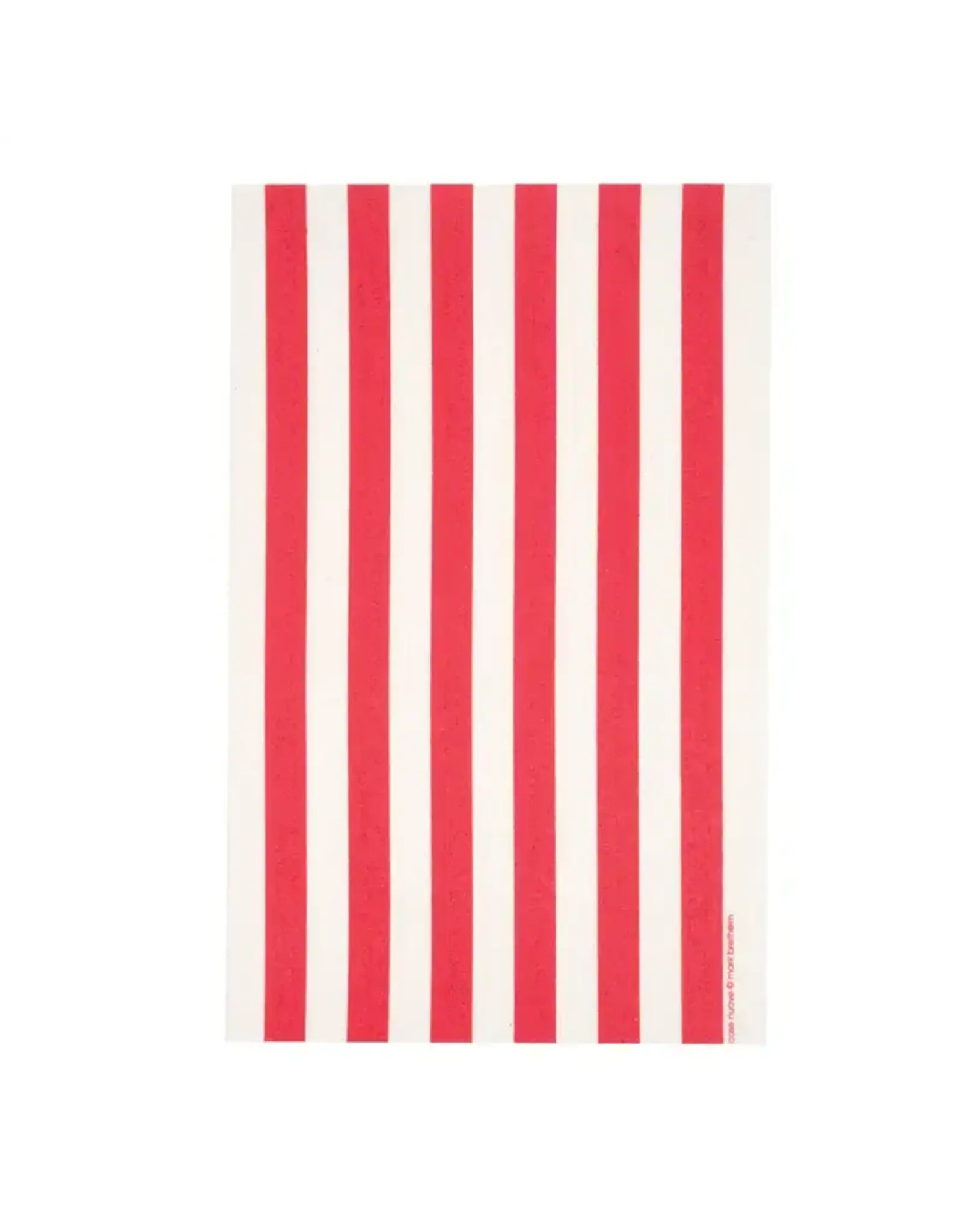 Red Stripes Swedish Dishcloth