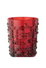 Avant Garde Red Lowball Glass