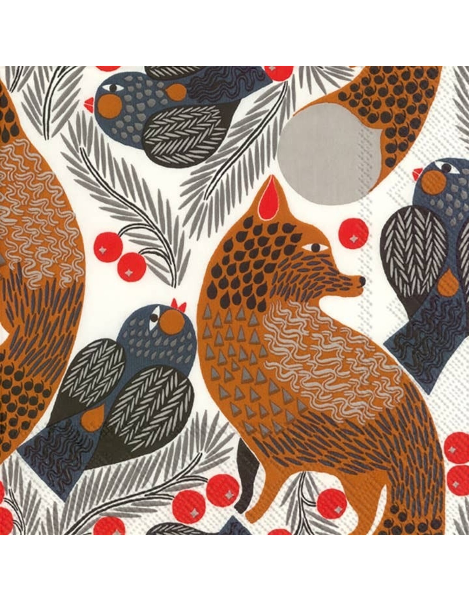 Marimekko Fox Berry Cocktail Napkins
