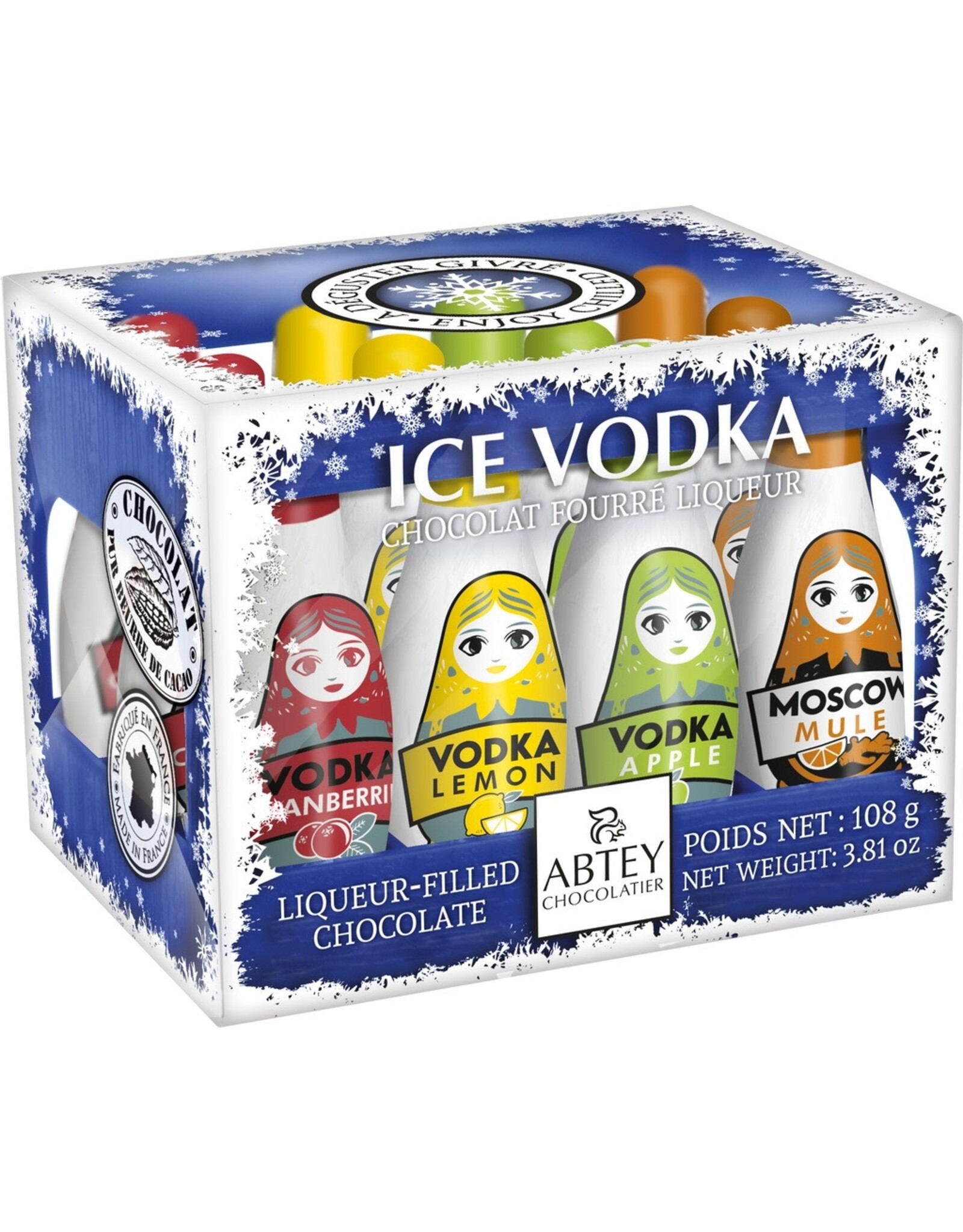 Abtey Ice Vodka Chocolate Filled Bottles