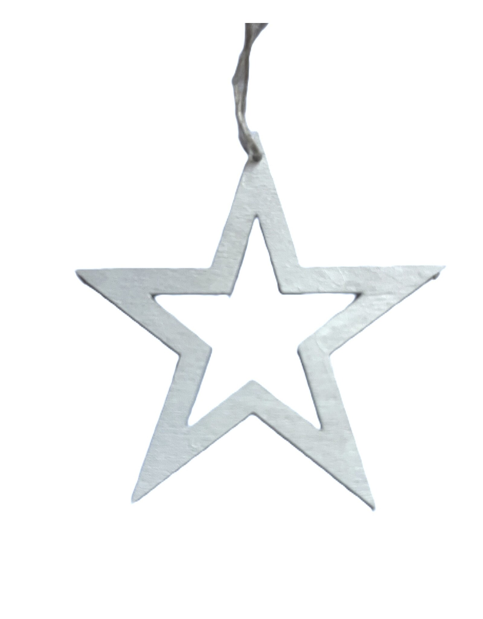 White Wooden Star Ornament