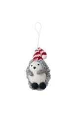 Hedgehog with Hat Boucle Ornament