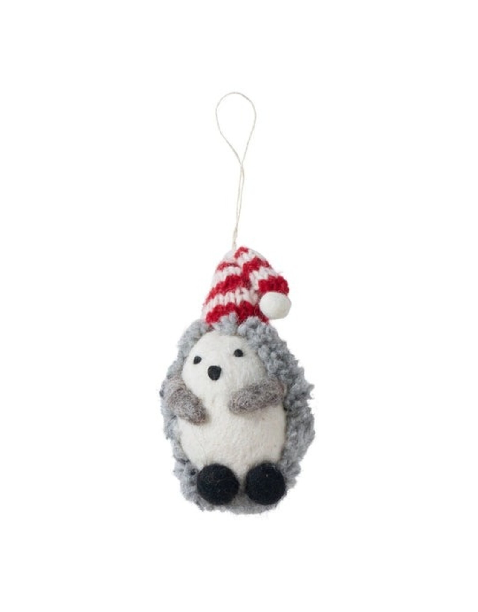 Hedgehog with Hat Boucle Ornament