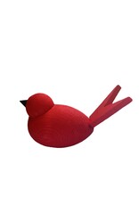 Birch Wood Bird (Red)