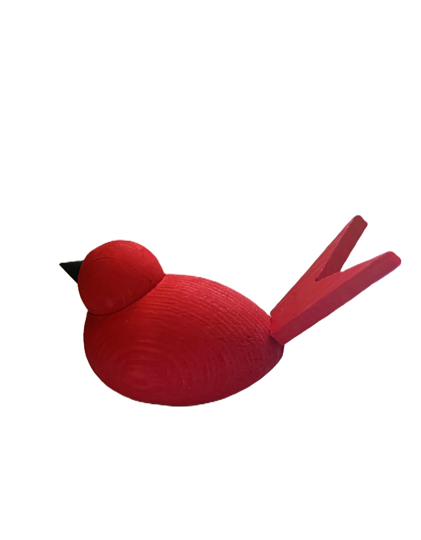Birch Wood Bird (Red)
