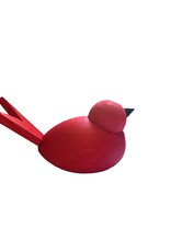 Birch Wood Bird (Red)