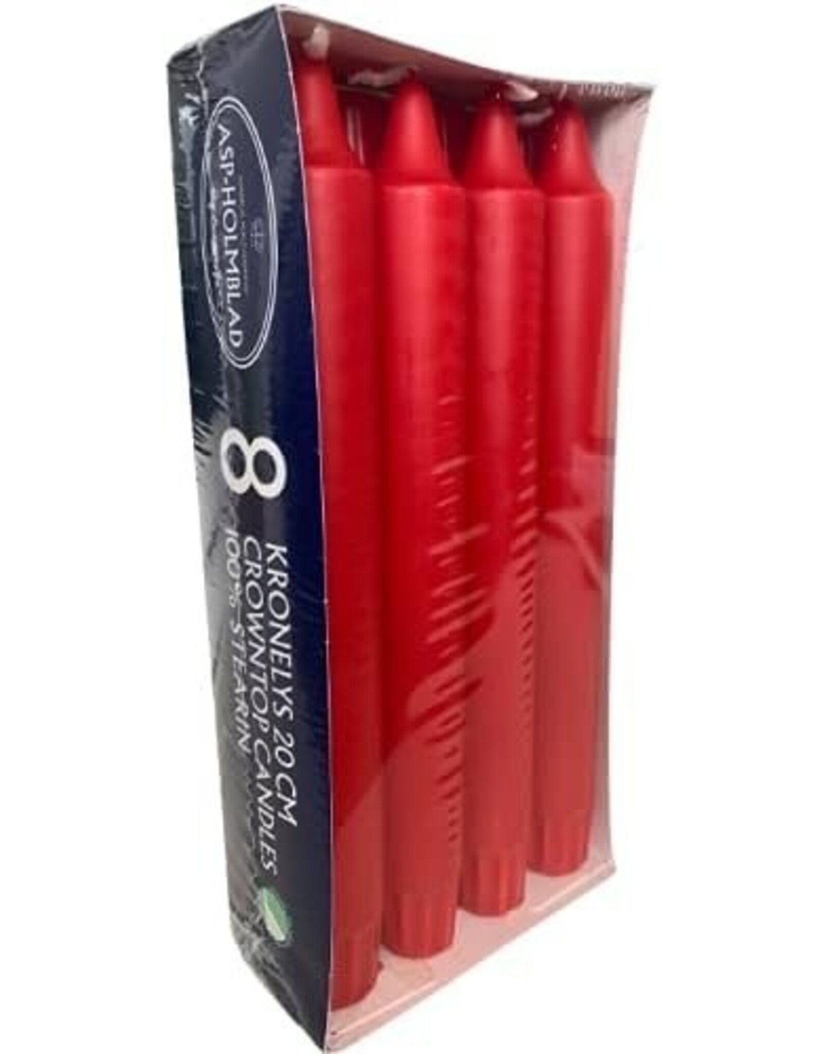 Danish Red Candles 8 Pack