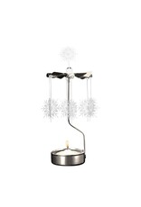 Snowflake Rotary Candle Holder (White)