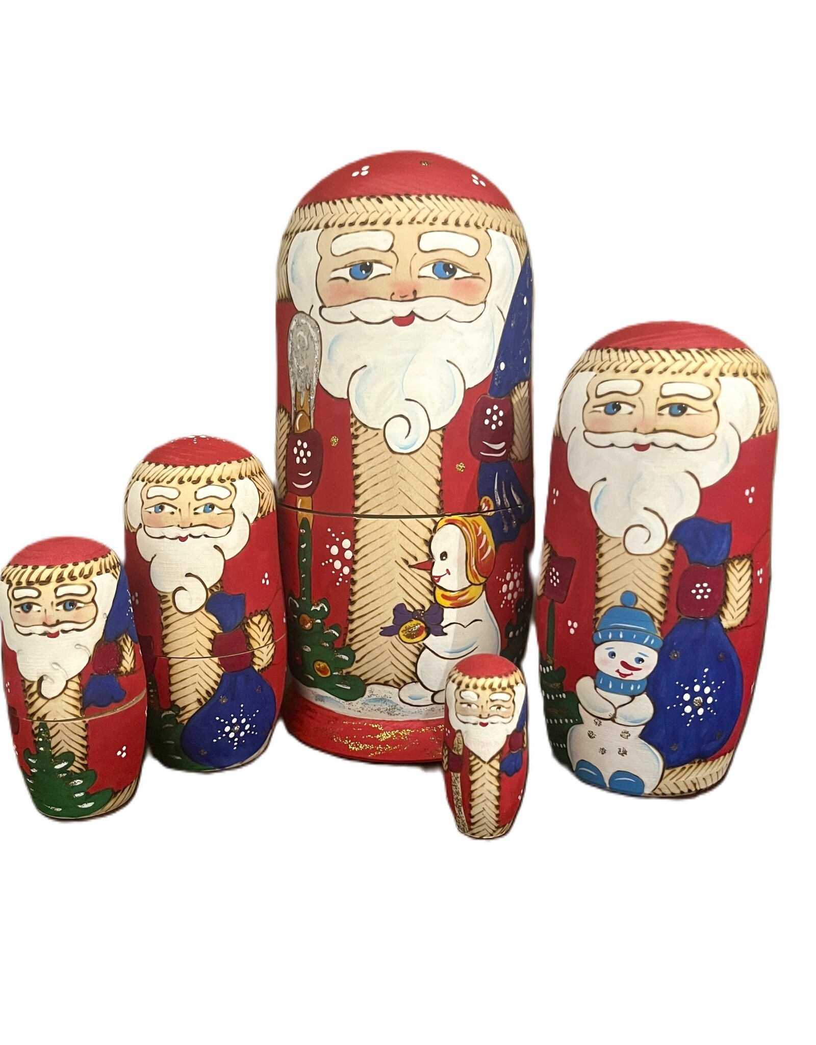Artisan Santa Nesting Set 5 piece