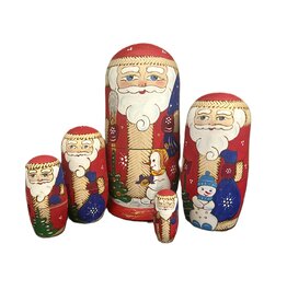Artisan Santa Nesting Set 5 piece
