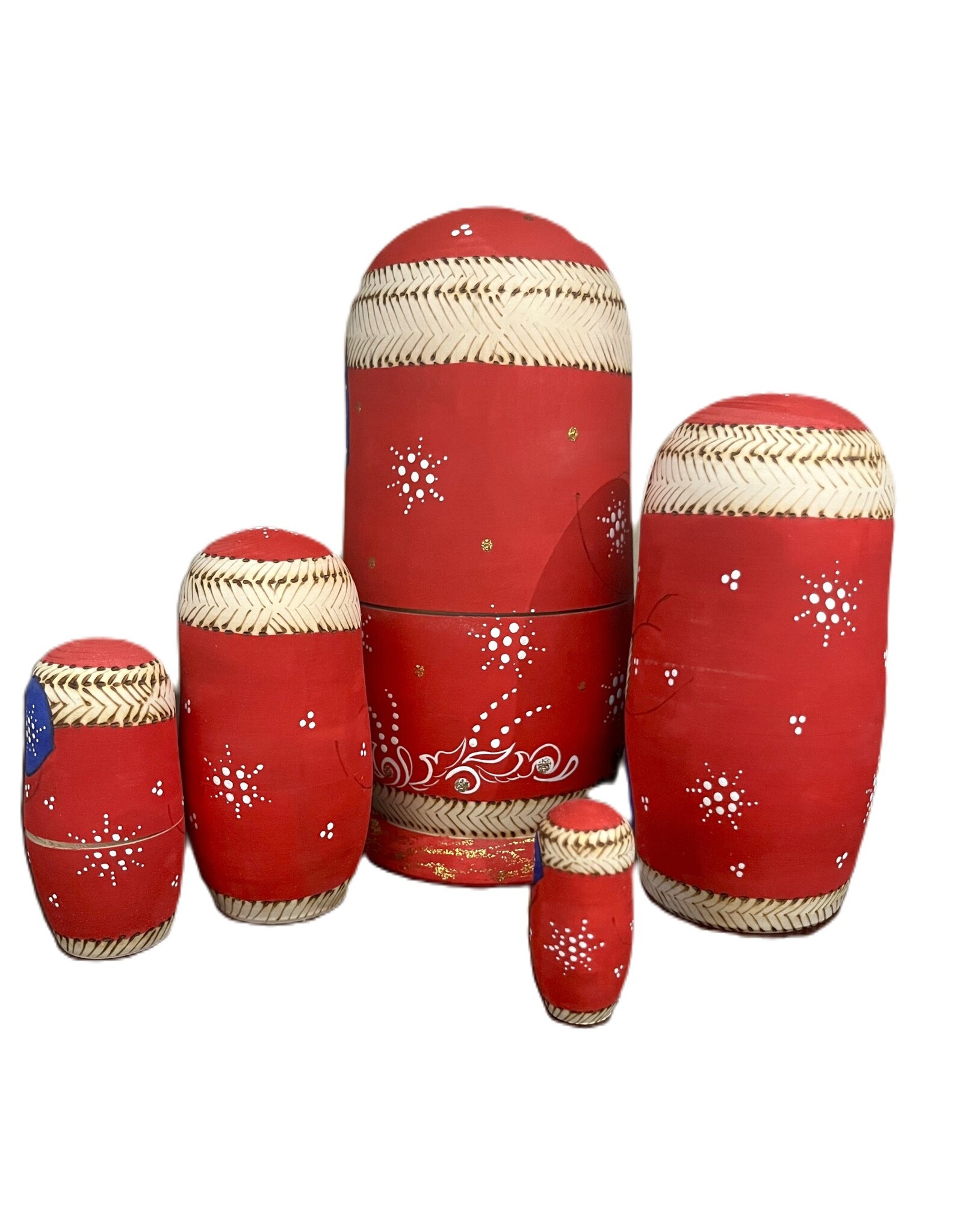 Artisan Santa Nesting Set 5 piece