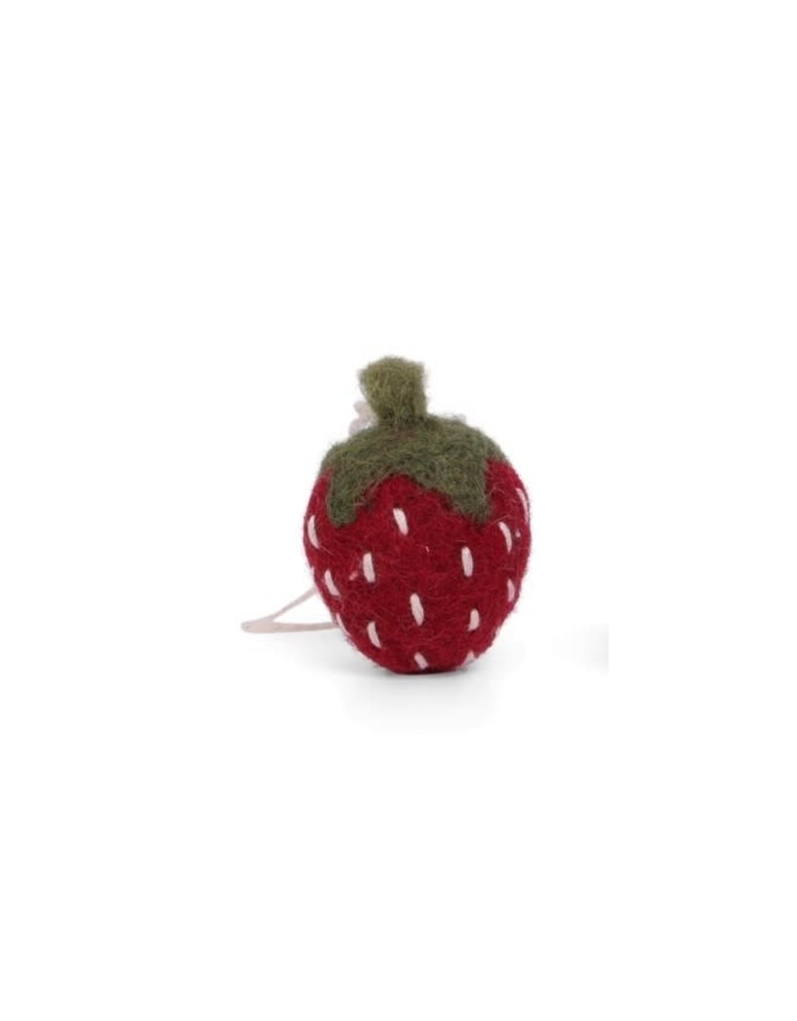 Felt Wild Strawberry Ornament