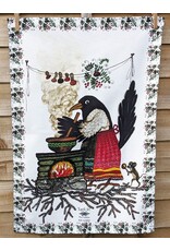 Magpie Cooking Tea Towel