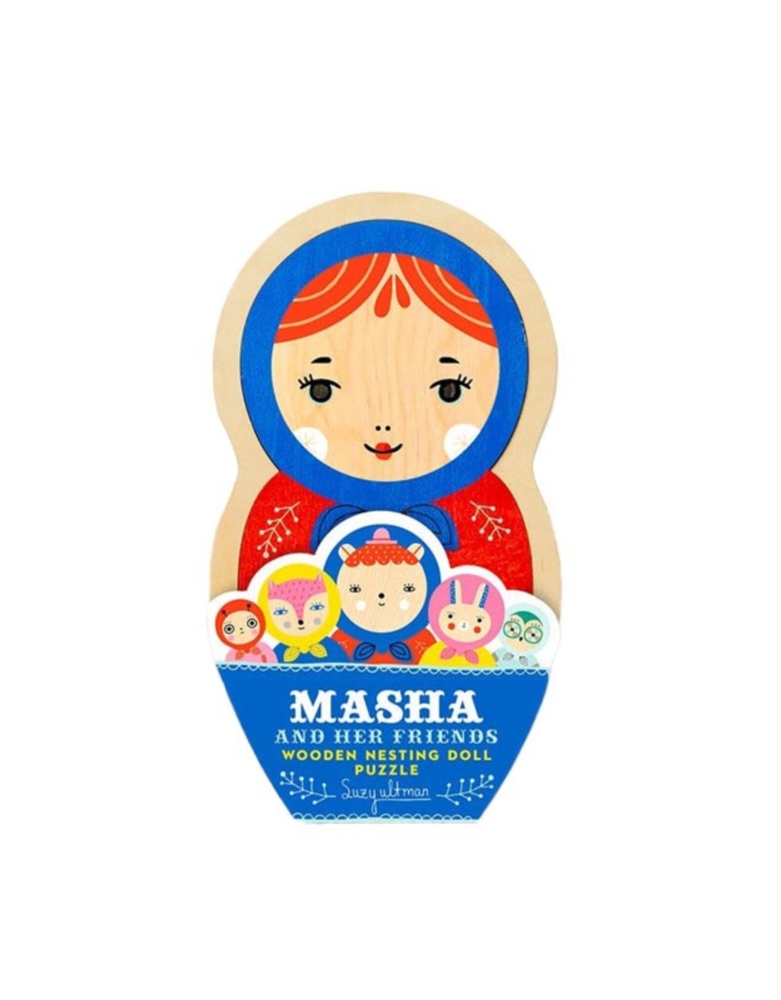 Masha and Her Friends Wooden Nesting Doll Puzzle