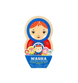 Masha and Her Friends Wooden Nesting Doll Puzzle