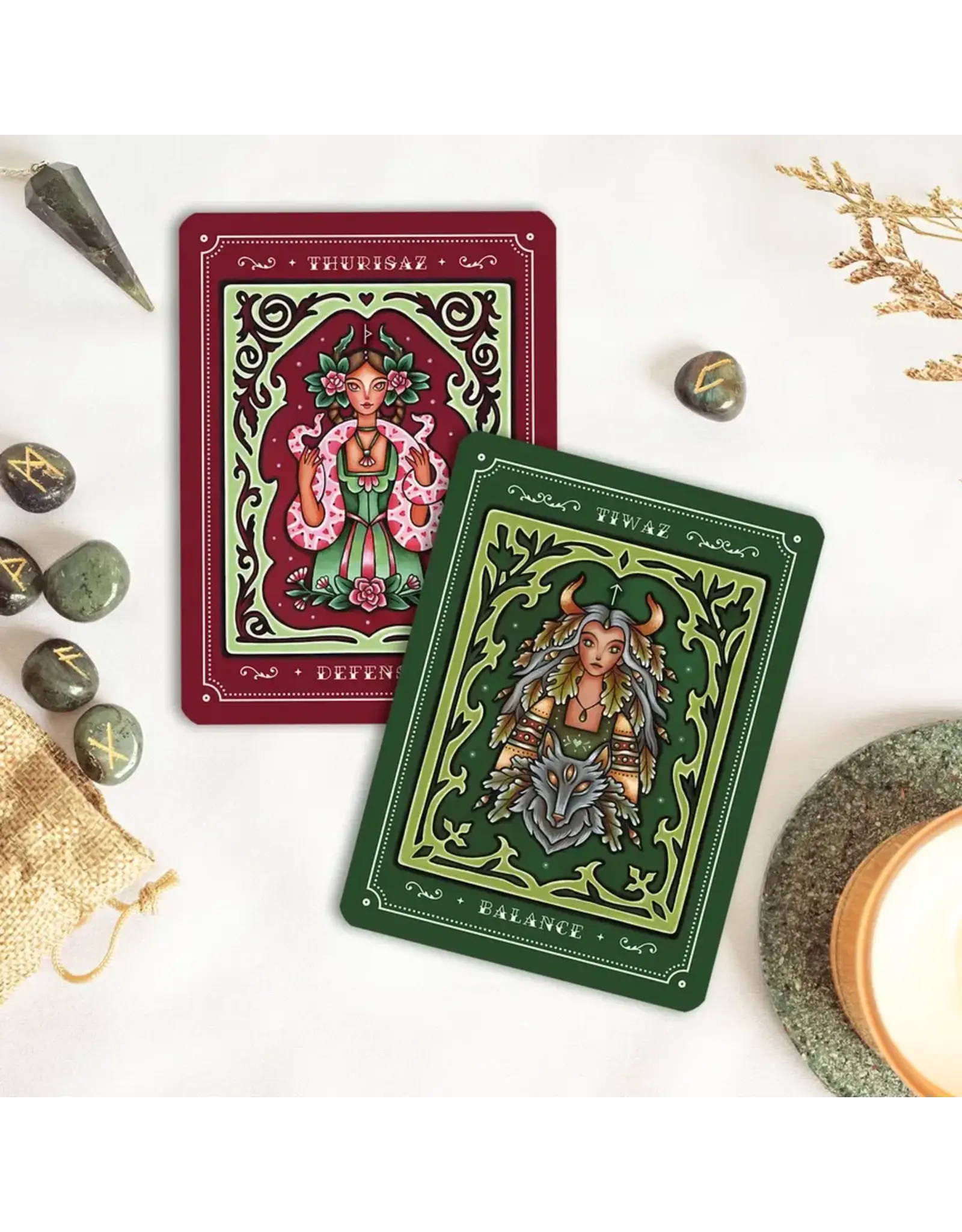 Weird Weavings: Threads of Feminine Wisdom Rune Oracle