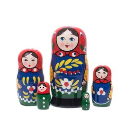 Zagorsk style Nesting Doll (5 Pc)