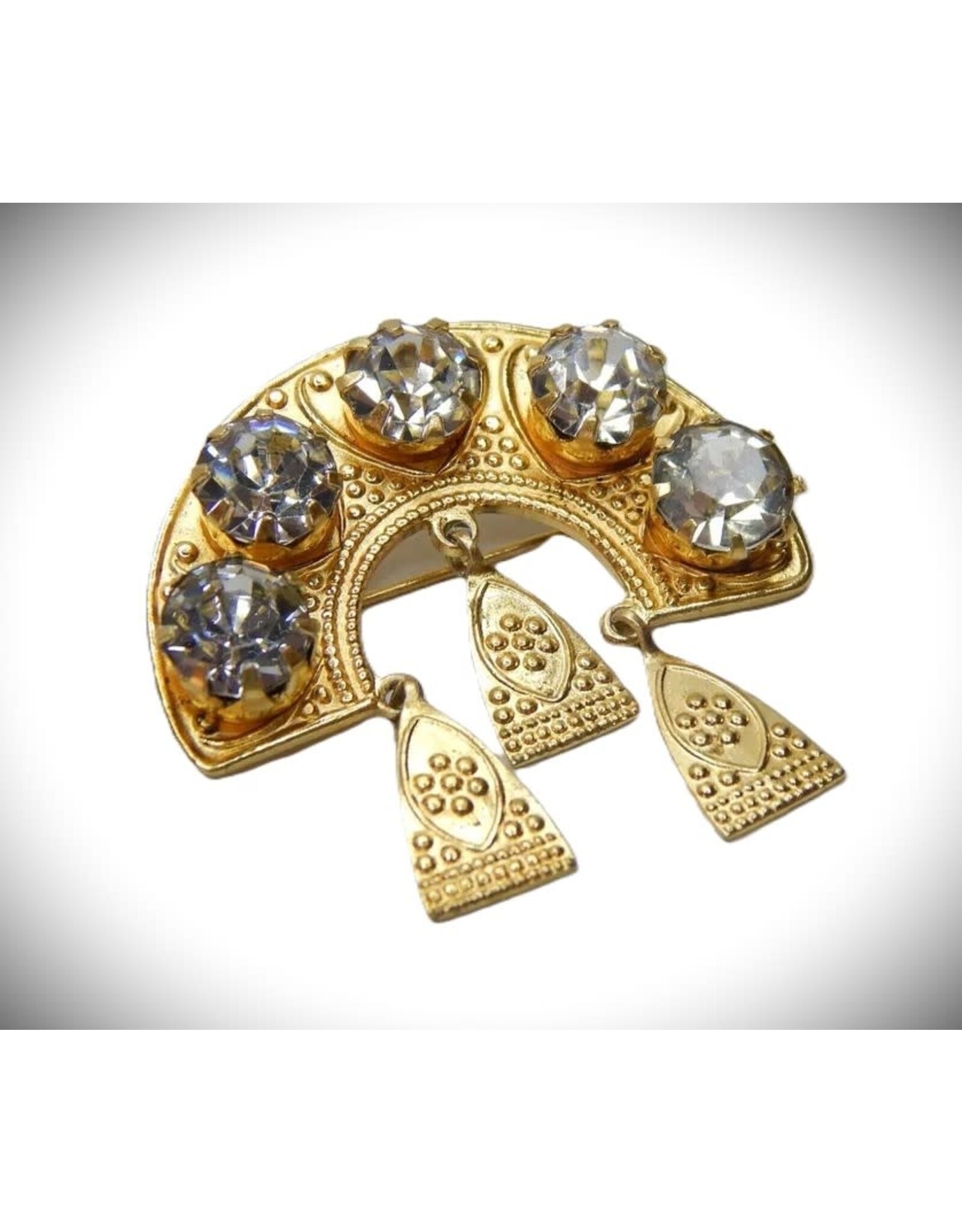 Vintage Soviet Kokoshnik Brooch
