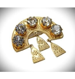 Vintage Soviet Kokoshnik Brooch