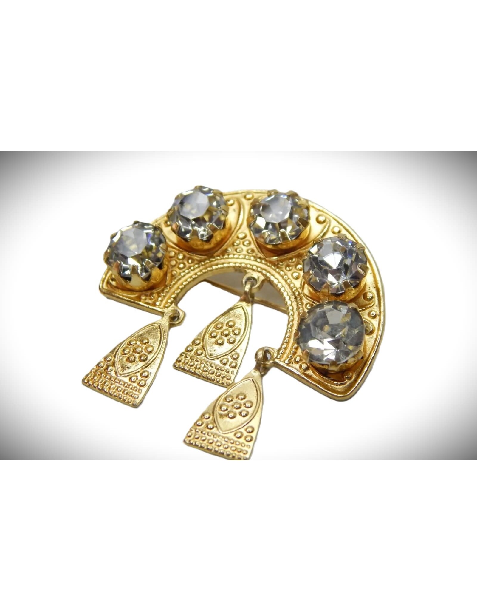 Vintage Soviet Kokoshnik Brooch