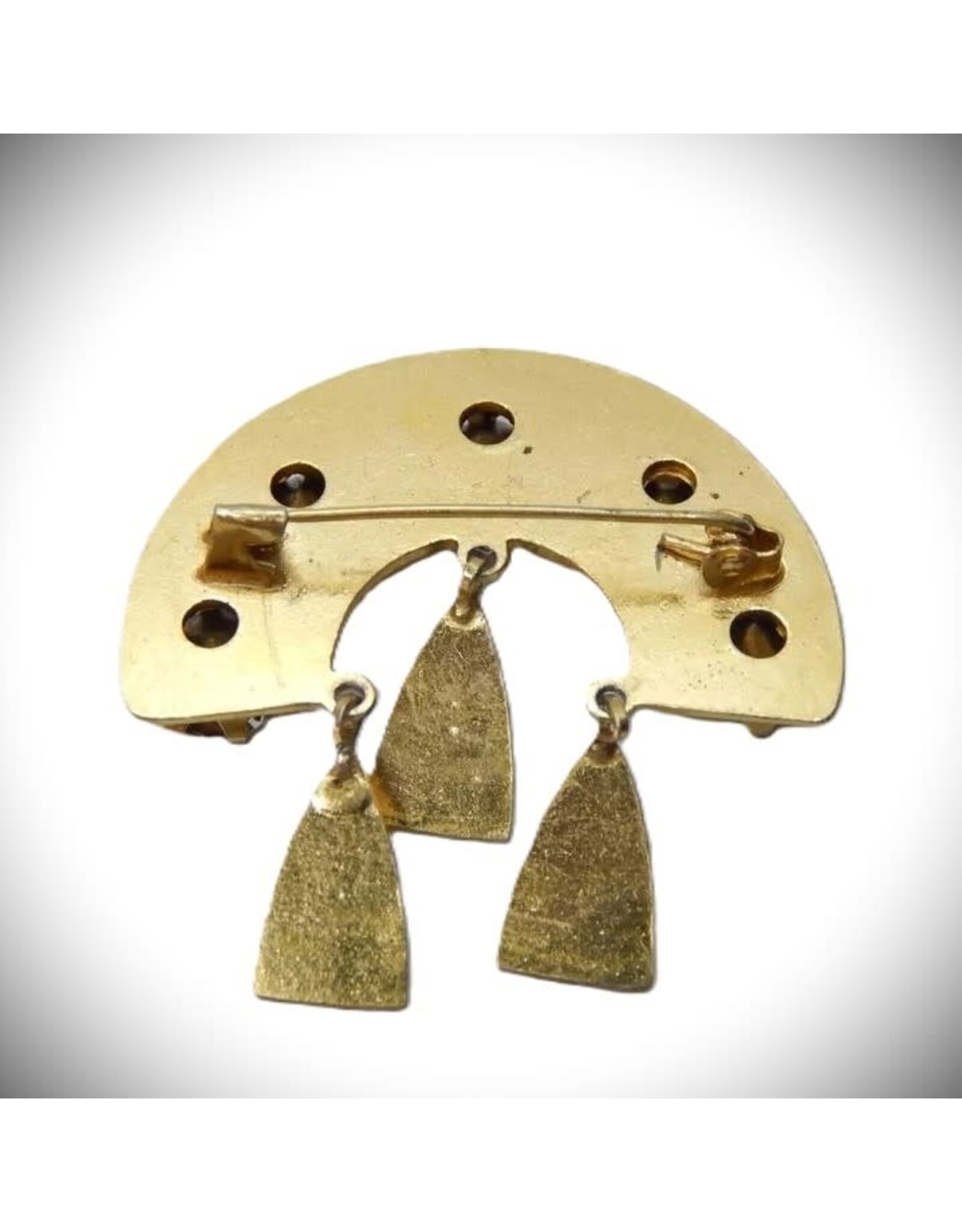 Vintage Soviet Kokoshnik Brooch