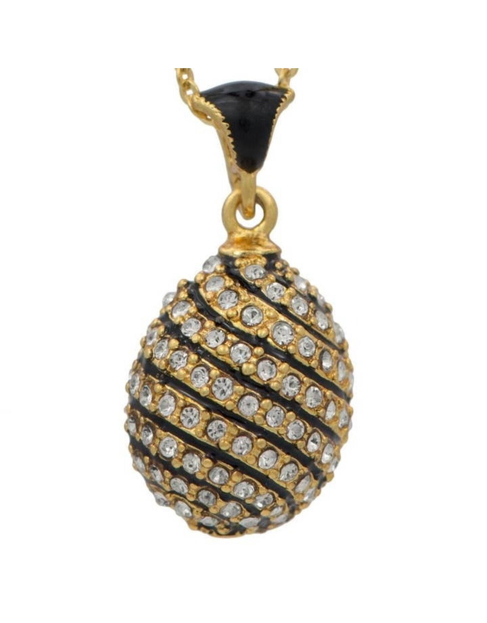 Crystal Spire Royal Egg Pendant Necklace
