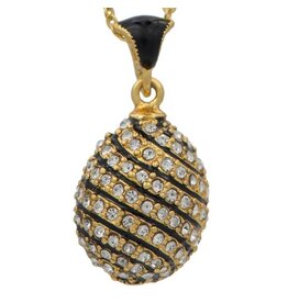 Crystal Spire Royal Egg Pendant Necklace