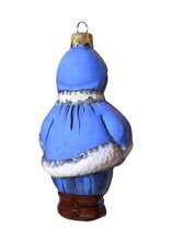 Hand Painted Winter Boy Glass Ornament