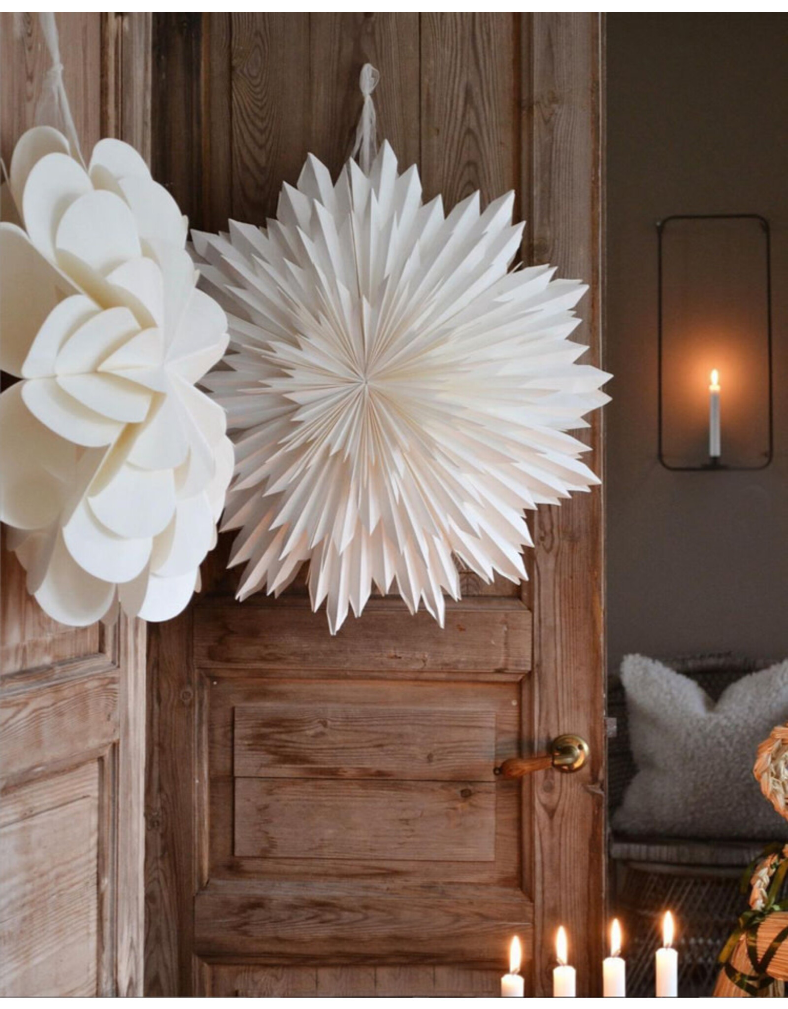 White Ice Hanging Window Star