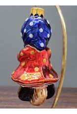 Hand Painted Baba Yaga Glass Ornament