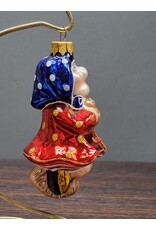 Hand Painted Baba Yaga Glass Ornament