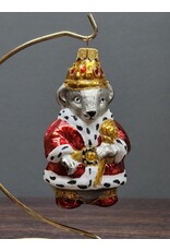 Hand Painted Rat King Glass Ornament