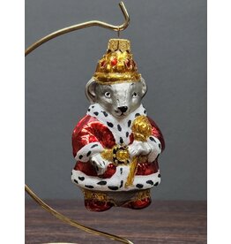 Hand Painted Rat King Glass Ornament