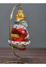 Hand Painted Rat King Glass Ornament