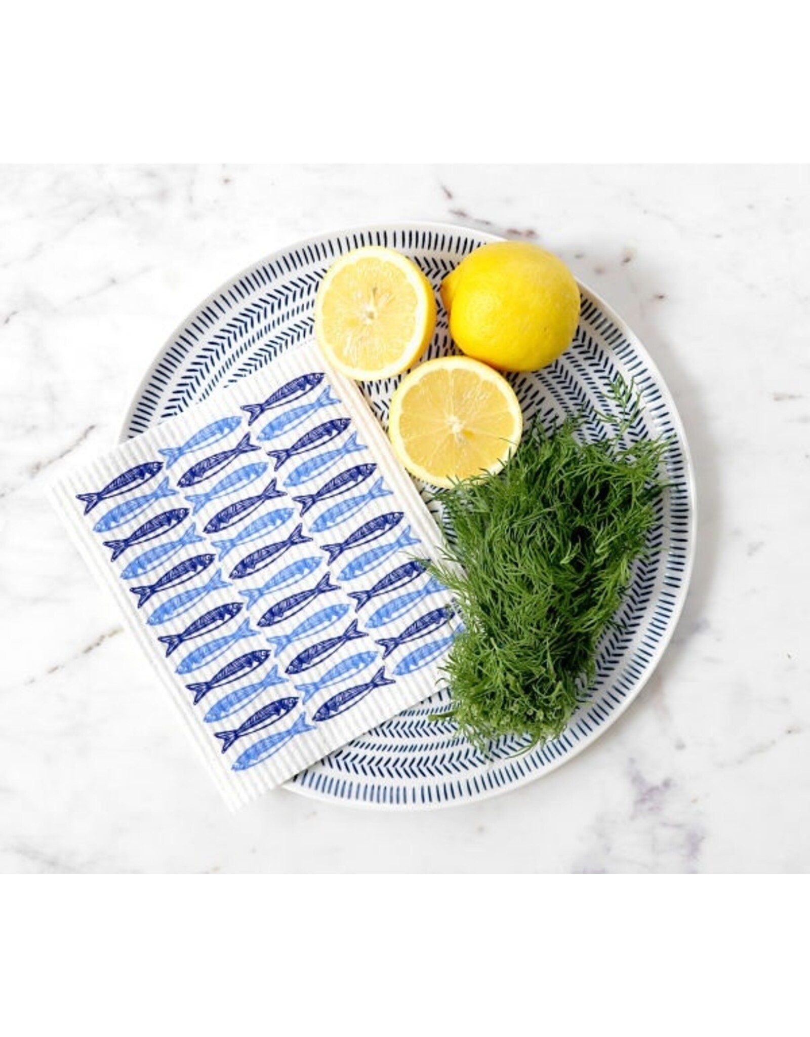 Sardines Swedish Dishcloth