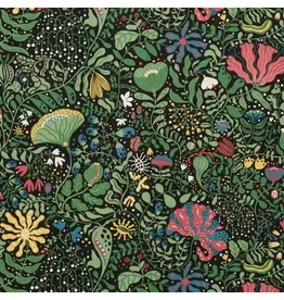 Blooming Tablecloth  in Black  (56" x70")