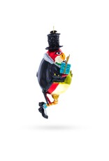 Sir Penguin Glass Ornament