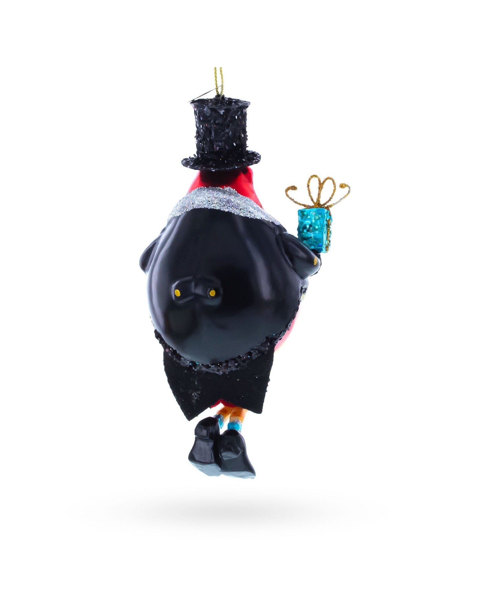 Sir Penguin Glass Ornament