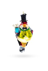 Sir Penguin Glass Ornament