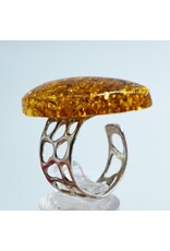 Interstellar Baltic Amber Ring