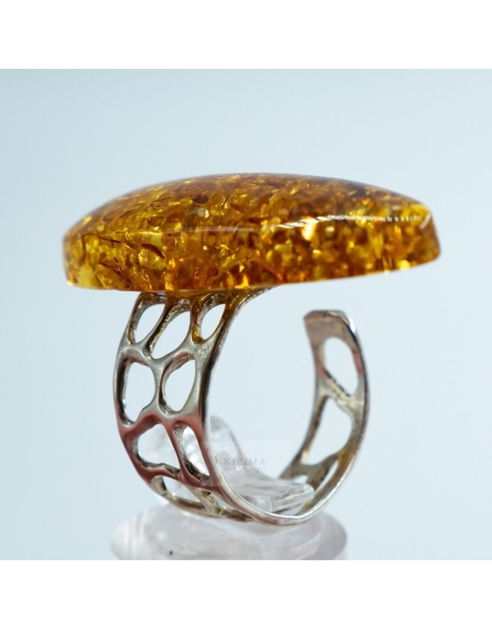 Interstellar Baltic Amber Ring
