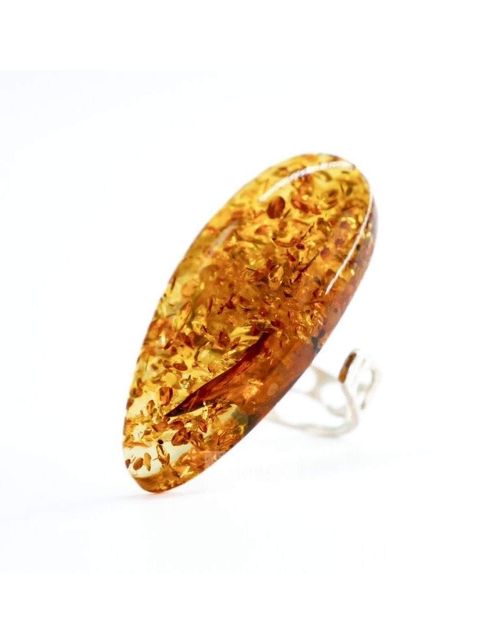 Interstellar Baltic Amber Ring