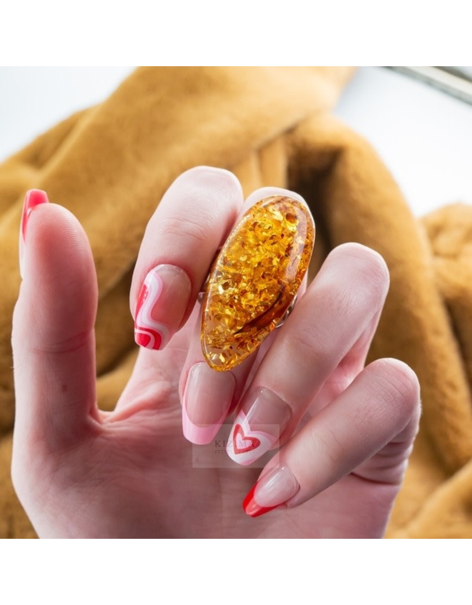 Interstellar Baltic Amber Ring