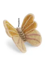 Felt Yellow Butterfly Ornament